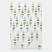 Retro-kerstkeukenhanddoeken Theedoek (Verticaal)