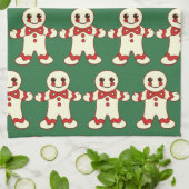 Retro-kerstkoekjes keukenhanddoekjes theedoek (Gevouwen)