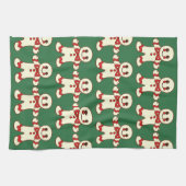 Retro-kerstkoekjes keukenhanddoekjes theedoek (Horizontaal)