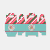 Retro kerstkoekjes Santa Goedgekeurd ontbijtbrood Bedankdoosjes (Uitgevouwen)