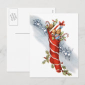 Retro Kerstkousen Briefkaart (Voorkant / Achterkant)