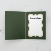 retro kerstlamp aanpasbare kaart (Binnen)