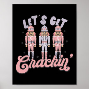 Retro-kerstlieten halen rackin Nutkrakers Vinta Poster