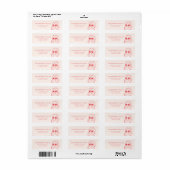 Retro Kerstman Bubbel Kerst Terug Adres Etiket (Full Sheet)