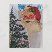 Retro Kerstman Collage Briefkaart (Voorkant)