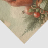 Retro Kerstman Decoupage Tissuepapier (Detail)
