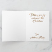 Retro Kerstman Dorp Kaart (Binnen)