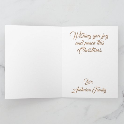 Retro Kerstman Dorp Kaart (Binnen)