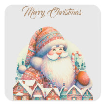 Retro Kerstman Dorp