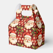 retro kerstman en bogen bedankdoosjes (Achterkant)