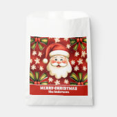 retro kerstman en bogen bedankzakje (Voorkant)