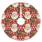  retro kerstman en bogen kerstboom rok (Voorkant)
