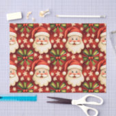  retro kerstman en bogen tissuepapier (Craft)