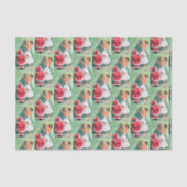  retro kerstman en vrouwelijk weefsel tissuepapier (Voorkant)