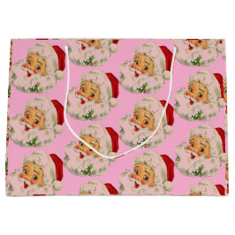 Retro kerstman groot cadeauzakje