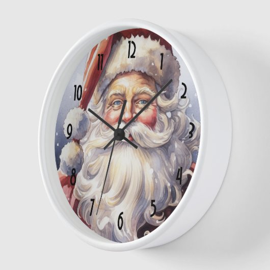 Retro Kerstman in een rood Pet (Hoek)