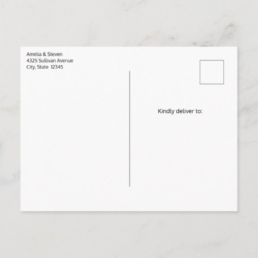 Retro Kerstman in een rood Pet Aankondigingskaart (Achterkant)