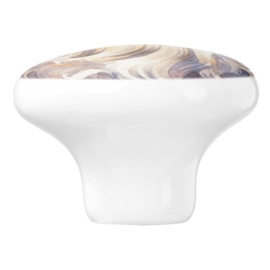 Retro Kerstman in een rood Pet Keramische Knop (Zijkant)