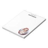 Retro Kerstman in een rood Pet Notitieblok (Linkerzijde)