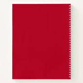 Retro Kerstman in een rood Pet Notitieboek (Achterkant)