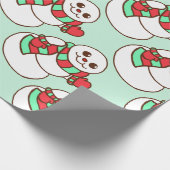 Retro Kerstman Inpakpapier (Hoek)