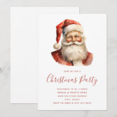 Retro Kerstman Kerstfeest Kaart (Voorkant / Achterkant)