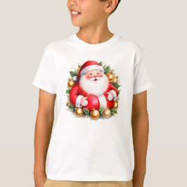 Retro Kerstman Kerstman Vrolijk Kerstman T-shirt