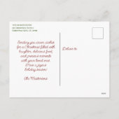 Retro Kerstman Kerstmis Groeten Feestdagenkaart (Achterkant)