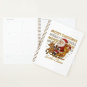 Retro Kerstman Kerstmis Vintage Vakantie Planner (Display)