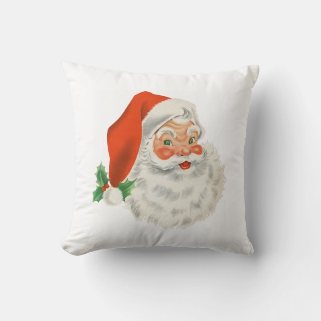 Retro Kerstman Kussen (Voorkant)