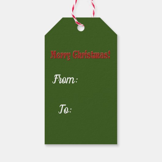 Retro  Kerstman met Aangename Geschenken Cadeaulabel (Achterkant)