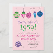 Retro-kerstman met de hand-geïllustreerde cocktail kaart (Voorkant)