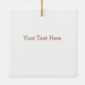 Retro Kerstman met speelgoed Kerstmis Ornament (Achterkant)