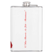Retro Kerstman Pinup Girl Art Hip Flask Heupfles (Achterkant)