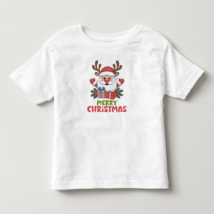 Retro Kerstman Prettig Kerstfeest Kinderen Kinder Shirts