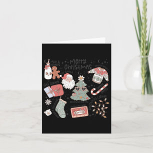Retro Kerstman Sinterklaas Koekje Lelijke Kerstmis Kaart