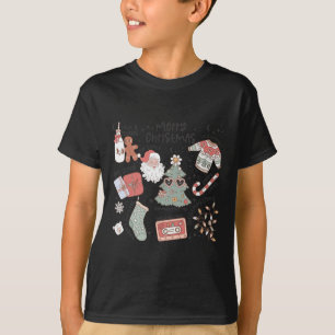 Retro Kerstman Sinterklaas Koekje Lelijke Kerstmis T-shirt