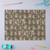 Retro Kerstman & Victoriaanse Kerst Collage Tissuepapier (Craft)