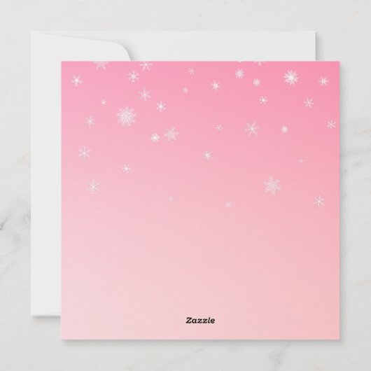 Retro Kerstman Vrolijk Kerstfeest in het roze Feestdagenkaart (Achterkant)