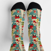 Retro Kerstman Wonderland 2 Sokken (Top)