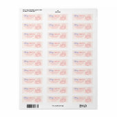 Retro Kerstman Zalig Kerst Retouradres Etiket (Full Sheet)