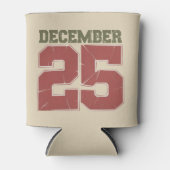 Retro Kerstmis 25 december Vakantie Winter Blikjeskoeler (Voorkant)