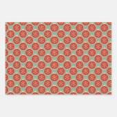 Retro Kerstmis, 60 jaar  verloopdop Inpakpapier Vel (Voorkant 3)