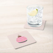 Retro Kerstmis Bauble Pink Holiday Kartonnen Onderzetters (Insitu)