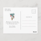 Retro Kerstmis Briefkaart (Achterkant)