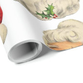 Retro Kerstmis Cadeaupapier (Rol Hoek)