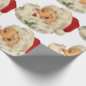 Retro Kerstmis Cadeaupapier (Hoek)