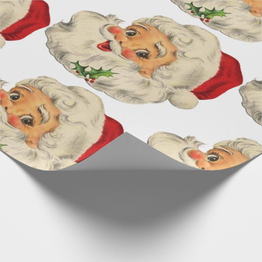 Retro Kerstmis Cadeaupapier (Hoek)