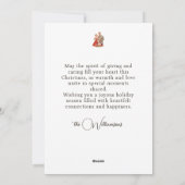 Retro Kerstmis Familie Feestdagenkaart (Achterkant)