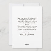 Retro Kerstmis familie op oude krantenachtergrond Feestdagenkaart (Achterkant)